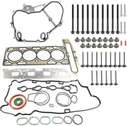 New Head Gasket Set W/Bolts Intake Exhaust Valves for Chevy Equinox Malibu Captiva Sport Impala GMC Terrain Buick Regal Allure Lacrosse Verano 2.4L 2010 2011 2012 2013 HS26517PT IV323 EV314