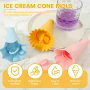 6 Pcs Popsicle Holder Silicone Ice Pop Holder with Hanging Empty Design guEQu