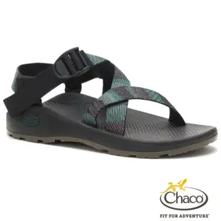 【美國 Chaco】送》男 款 越野紓壓織帶運動涼鞋(標準款)厚底足弓 Z/CLOUD 戶外拖鞋_編織黑_ZLM01