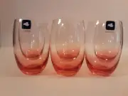 New Leonardo Stemless Wine Glasses Rock Or Juice Glasses Coral Set Of 6
