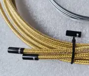 JAGWIRE BRAIDED SLICK-LUBE HOSE CABLE BRAKE DERAILLEUR COMPLETE KIT PALE GOLD