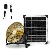 Battery Operated Solar Powered Fan, Home or Outdoor Portable Fan, Can Running
