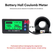 DC 9-100V 50-400A Battery Hall Coulomb Meter Voltmeter Ammeter Coulometer DIY
