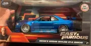 Jada 2024 Fast & Furious Brian’s Blue Nissan Skyline GT-R (BNR34) 1:24