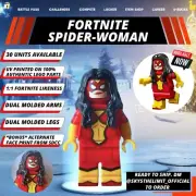 CUSTOM UV Printed on 100% LEGO Parts Fortnite Marvel Spider-Woman Minifigure