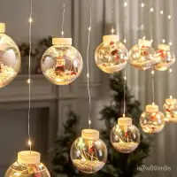 在飛比找蝦皮購物優惠-聖誕節 裝飾 品掛件許願球燈場景房間佈置聖誕樹元旦春節過年裝