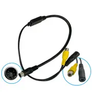 Elinz S-Video Male 4-Pin Mini DIN to Female RCA Converter Adaptor for Reverse Camera