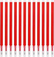 Premium Erasable Pen Refill Bundle, Pack of 12 Black Gel Ink Fine Point 0.7mm Refills for Clicker and Ball Pens, Smooth Writing and Eco-Friendly Solution (Red)