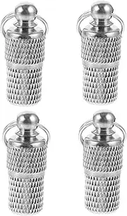 Happyyami 4pcs Stainless Steel Pet Id Tags for Dogs and Cats Openable Address Tags Durable Pet Identification Pendants