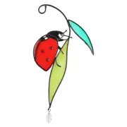 Hanging Ornament Leaf Insect Suncatcher Stained Glass Hangings Accessory