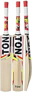 SS TON Maximus Cricket Bat for Mens and Boys (Beige, Size - 5) | Material: Kashmir Willow | Lightweight | Free Cover | Ready to Play | for Intermediate Player
