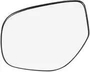 X AUTOHAUX Car Rearview Left Side Heated Mirror Glass with Backing Plate 7632B609 for Mitsubishi Outlander 2012-2020
