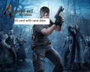 GAME-SAVE on SD CARD for Resident Evil 4, Nintendo Wii cheat file ALL GUNS!