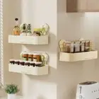 Drain Hole Flower Suction Cup Shelf Simple Soap Dish Holder Living Room