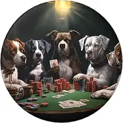 [VTCTOASY] Button Pins Badge 2.4 inch Cute Round Badge Pins Buttons Badges Personalized Name Tag Playing Poker Dogs Badge Pinback Button Badges Fashion Pins Set for Men Women Backpack Office