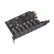 USB 3.0 PCI-E Expansion Card Adapter 7 Ports Hub Adapter External6095