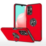 Samsung Galaxy A32 5G Compatible Case Cover With Shockproof And Magnetic Ring Holder - Red