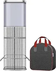 Fish Trap - Square Minnow Trap - Thickened Minnow Basket Guard Crawfish Net Bag for River Aquarium Saltwater Freshwater Crab Shrimp Turtle Daily Use Beginners