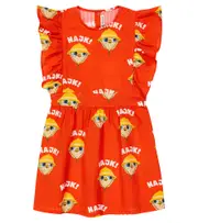 [Mini Rodini] Mini Rodini Ruffled cotton dress Y 10/11 red
