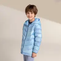在飛比找momo購物網優惠-【GIORDANO 佐丹奴】童裝輕羽絨暈染外套(98 藍色暈