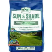 Expert Gardener Sun&Shade Southern Grass Seed Mix,for Sun to Partial Shade,3 lb.