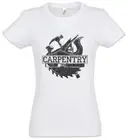 Carpentry Women T-Shirt Joiner Carpentry Woodwork Hammer Cabinet Maker