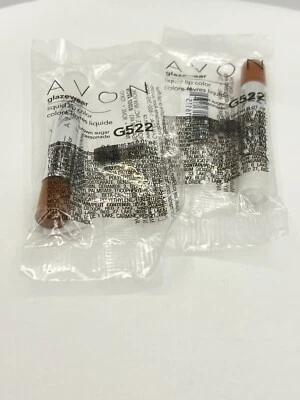 2 ~ Avon ~ Glazewear Lipstick Brown Sugar Samples ~ Sealed