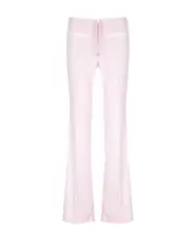 drawstring flared tracks pants XS Pink