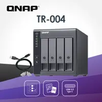 在飛比找PChome24h購物優惠-QNAP 威聯通 TR-004 4-bay USB 3.2 