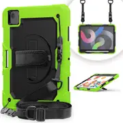 MCC Shockproof iPad Pro 11" 4th Gen 2022 Strap Rugged Case Cover Apple [Yellow Green]