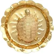 Turtle Plate Set Pooja Thali Plate Set Charan Paduka Thali Set Bhog Bartan for Puja Bhog Thali Set for Mandir Diwali Pooja Thali Brass