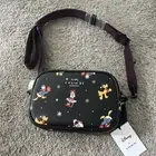 COACH Disney X Coach Mini Jamie Camera Bag with Holiday Print Black Multi CN027