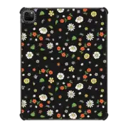 iPad Pro 12.9-inch (5th/6th gen) iPad Impact Case Flower Power Black iPad Case by Martina Martian