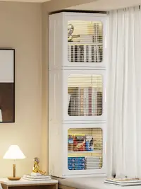 在飛比找松果購物優惠-飄窗收納櫃空間利用儲物櫃小書櫃陽台改造放在飄窗上的櫃子置物架