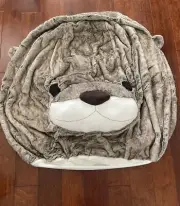 NWT Pottery Barn Teen Otter Anywhere Beanbag Slip Cover 3D Large