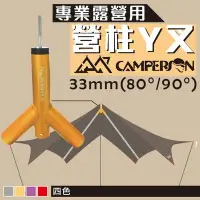 在飛比找Yahoo!奇摩拍賣優惠-時尚生活//CAMPERSON專業露營營柱Y叉 33mm(8