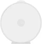 Maxtek 50 Pack Clear Transparent Round Clamshell CD DVD Case, with Lock