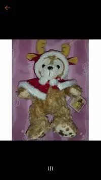 在飛比找Yahoo!奇摩拍賣優惠-達菲熊 Duffy 娃娃 公仔 聖誕 麋鹿