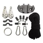 Kayak Trolley set Stable Kayak Canoe Trolley Pulley Pad