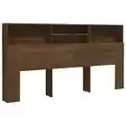 Wooden Headboard Cabinet Bed Storage Shelf Rack Head Bedhead King Size 200cm
