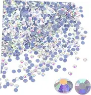 WOFASHPURET 2880Pcs Glass Rhinestones Hot Melt Flatback Craft Gems for DIY Clothing Shoes Phone Cases Accessories for Scrapbooking and Jewelry Design