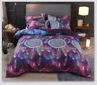 Soft Quilt Doona Duvet Cover Set Queen/King/SuperKing Size Bed Dream Catcher 3D