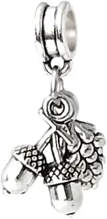 [Cherityne] J&M Dangle Acorns and Pine nut Charm for Bracelets