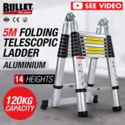 5m Telescopic Aluminium Multipurpose Ladder Alloy Extendable Step AUS Extension