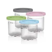 4 Pcs Compatible with Ninja NC299AMZ and NC300s Series Creami Ice Cream Makers, BPA Free