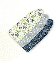 Replacement Ironing Board Cover 12x35in, Small Adjustable Cotton Board Covers for Ironing, Iron Board Replacement Cover for Steam Irons Resist Scorching(Blue)