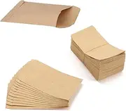 Paifeancodill Kraft Small Coin Envelopes, 100 Pcs Kraft Paper Seed Packets Envelops Self-Adhesive Seed Envelopes Mini Parts Small Items Stamps Storage Packets Envelopes for Garden,Office or Wedding