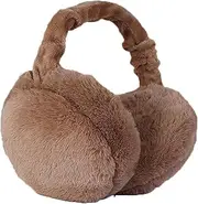 [Soghot] Ear Muffs Men Women Ear Warmers Foldable Ear Covers One Size Headband Warm Ear Protection for Cold Weather Brown