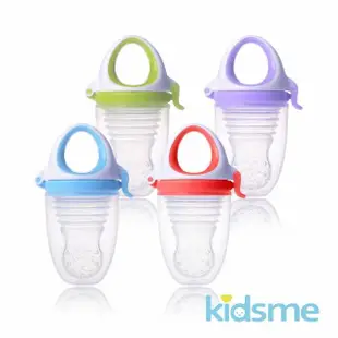 【kidsme】咬咬樂輔食器-風琴式不帶研磨器(容量+50%UP/水果棒/輔食器/學習餐具)