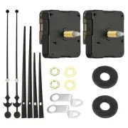 Clock Mechanism Replacement, 2Set Quartz Clock Mechanism DIY Wall Clock, Black
